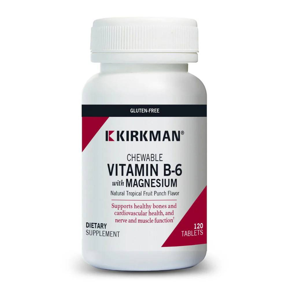 Kirkman Professional B-6/Magnesium Vitamin/Mineral Chewable Wafer - 120 Chewable Tablets