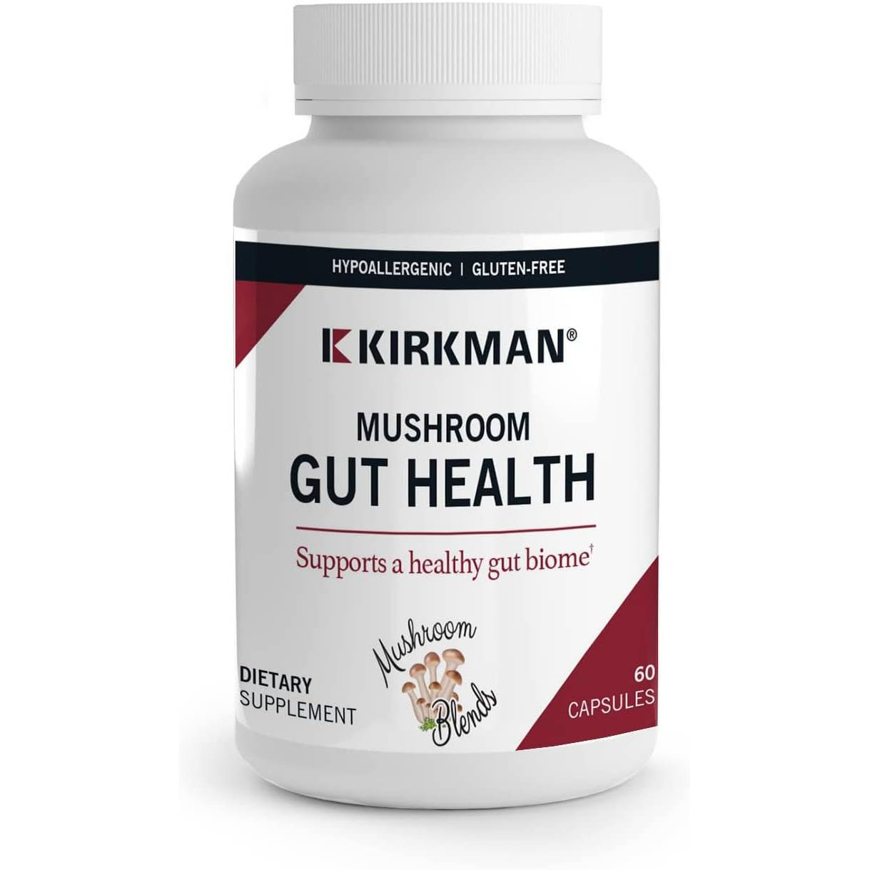 Kirkman Professional Mushroom Gut Health - 60 Capsules 42$