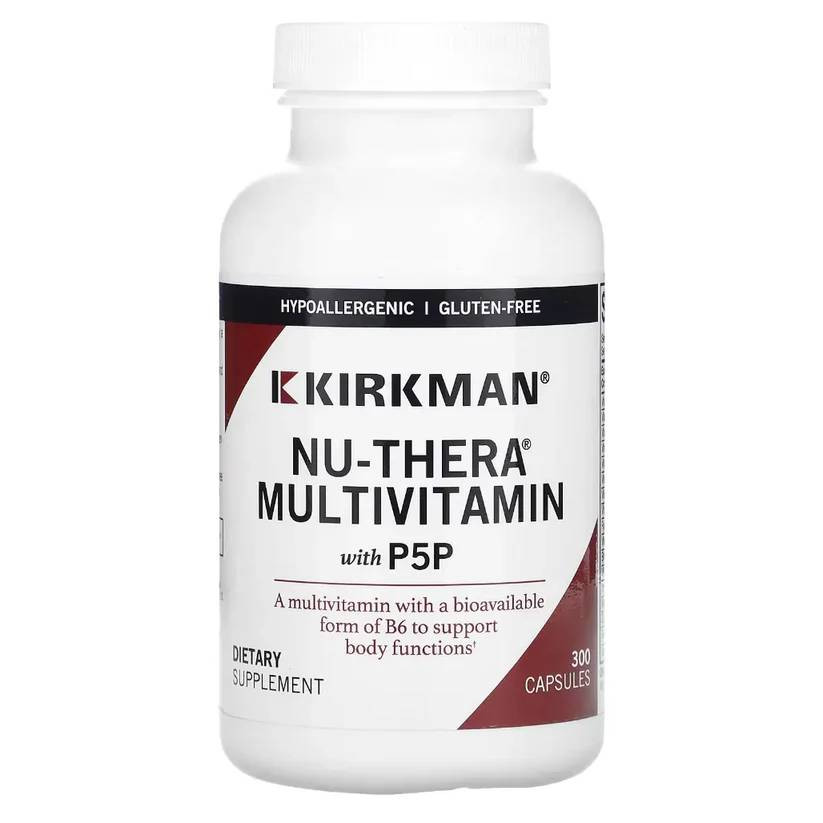 Kirkman Professional Nu-Thera w/50 mg P-5-P Capsules -Hypoallergenic - 300 Capsules