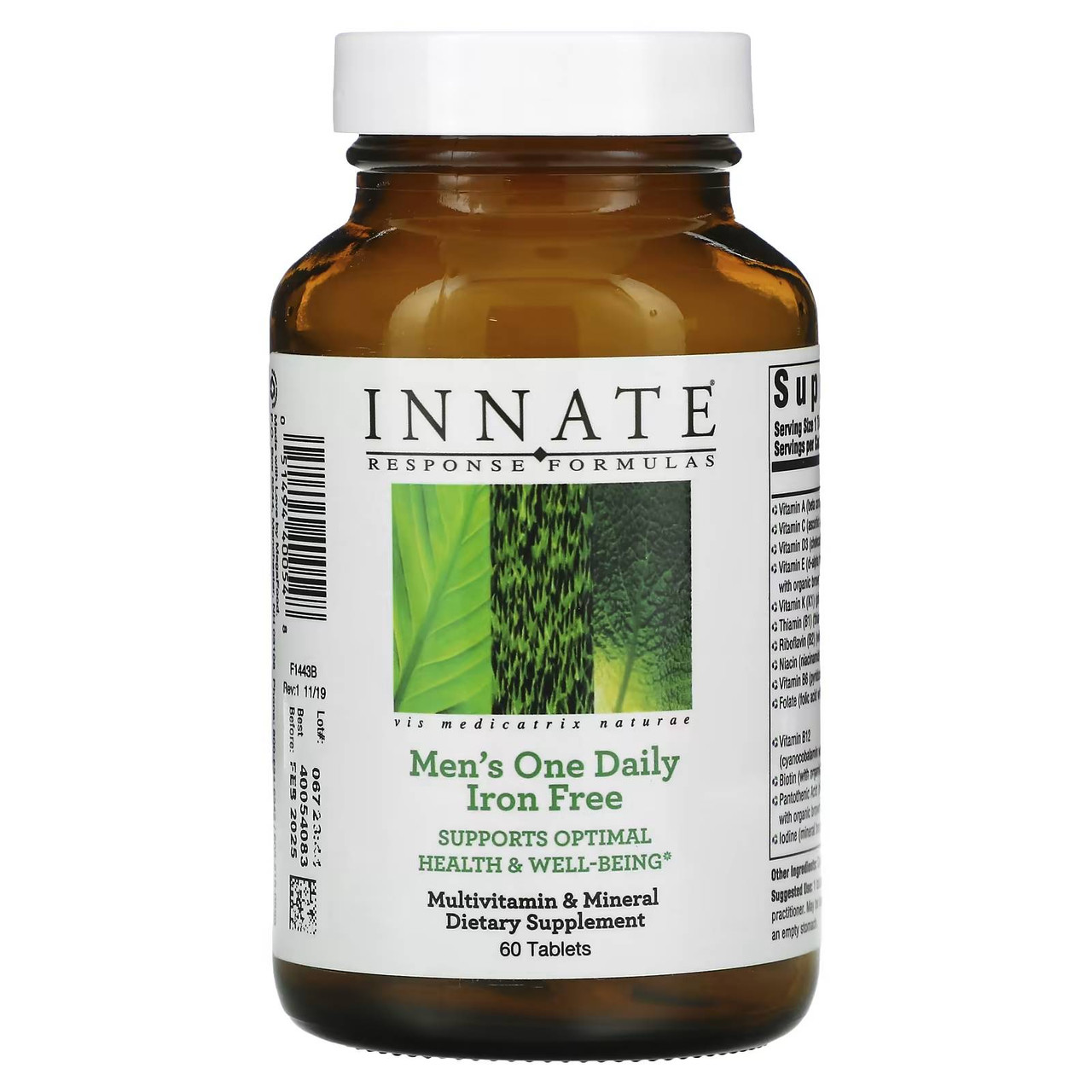 Innate Response Mens One Daily Iron Free - 60 Tablets 45$