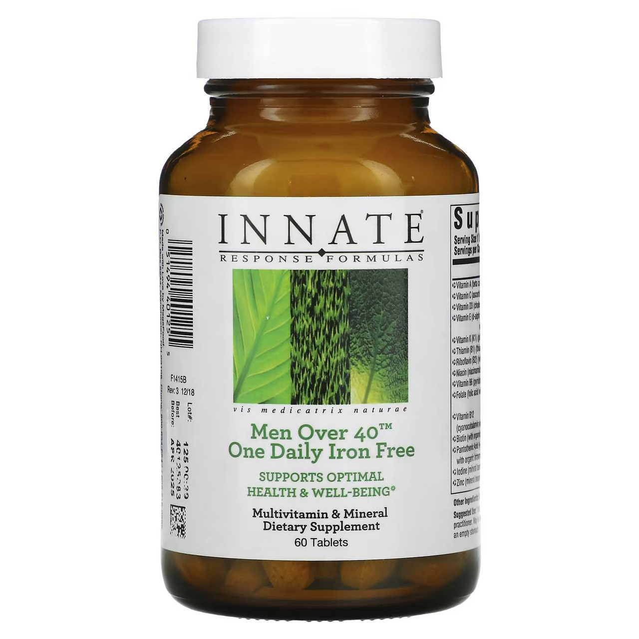 Innate Response Men Over 40 One Daily Iron Free - 60 Tablets 50$