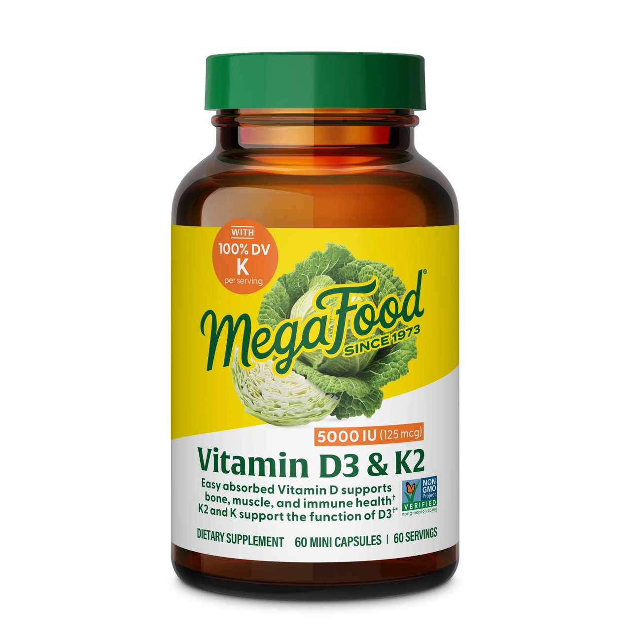 MegaFood Vitamin D3 5000 IU - 60 Capsules 35$