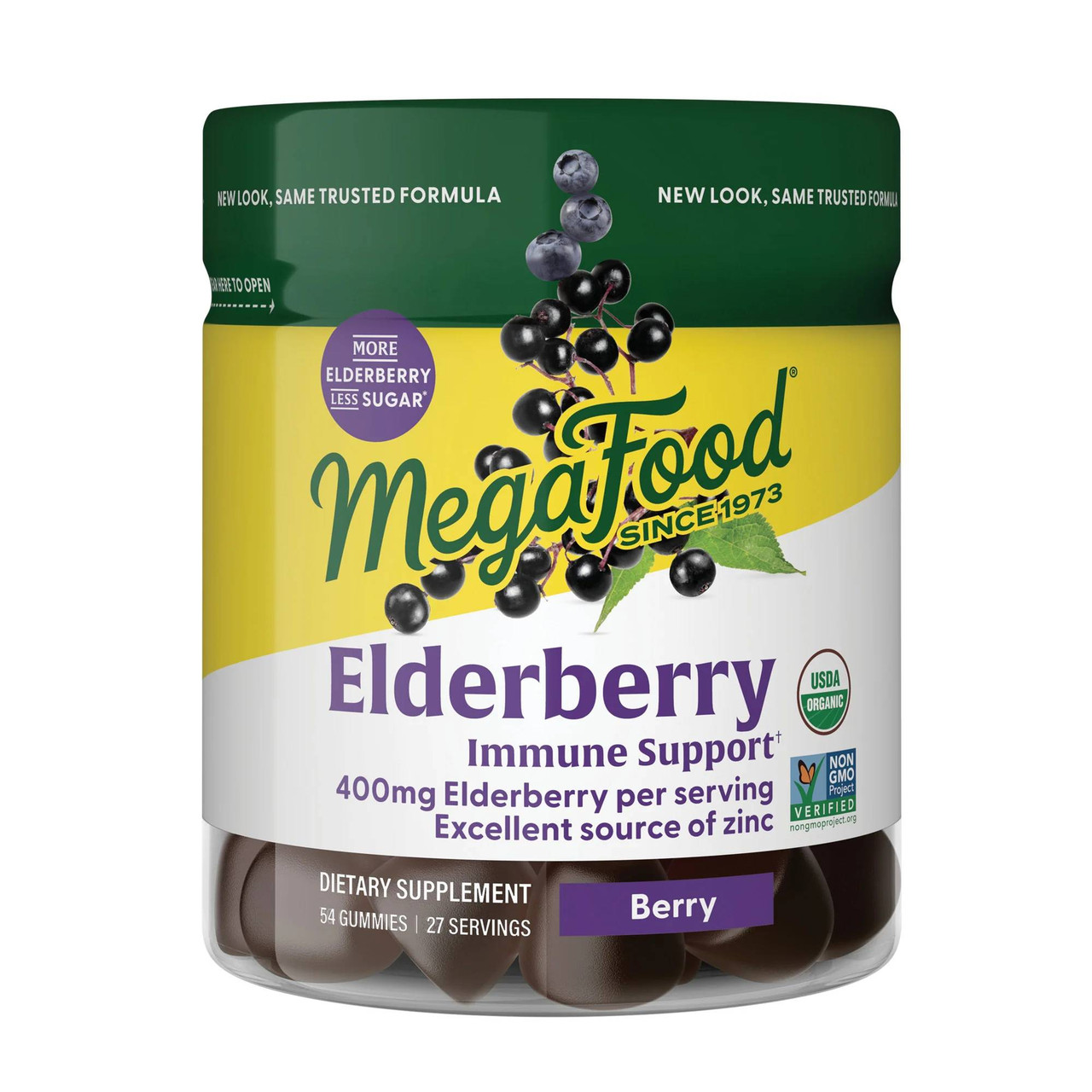 MegaFood Elderberry Immune Support Gummies Berry - 54 Gummies 22$