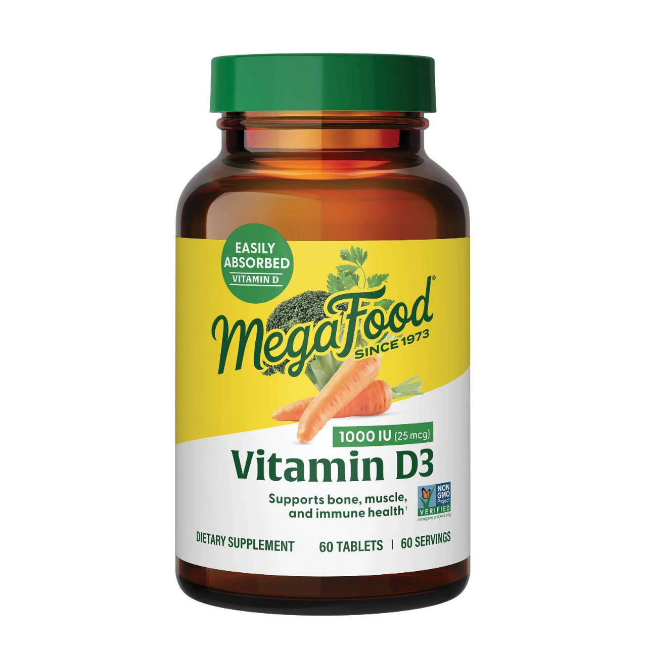 MegaFood Vitamin D3 1000IU - 60 Tablets 34$