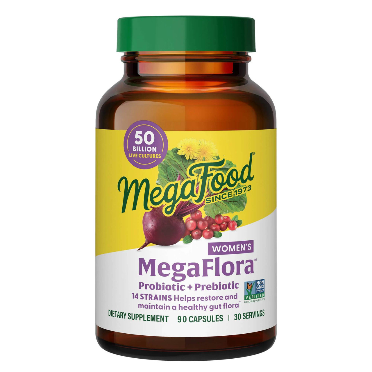 MegaFood MegaFlora Womens Probiotic - 90 Capsules 72$
