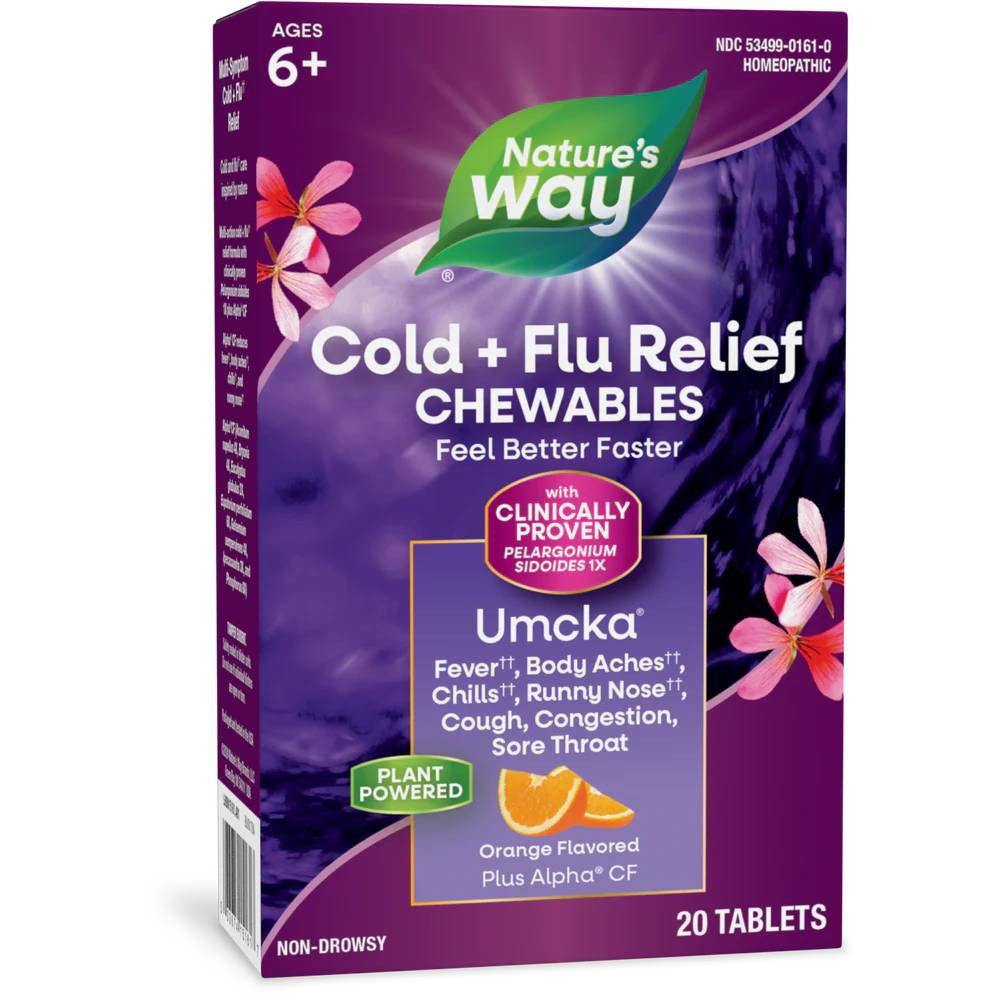 Natures Way Umcka ColdFlu Berry Chewable - 20 Chewables 20$