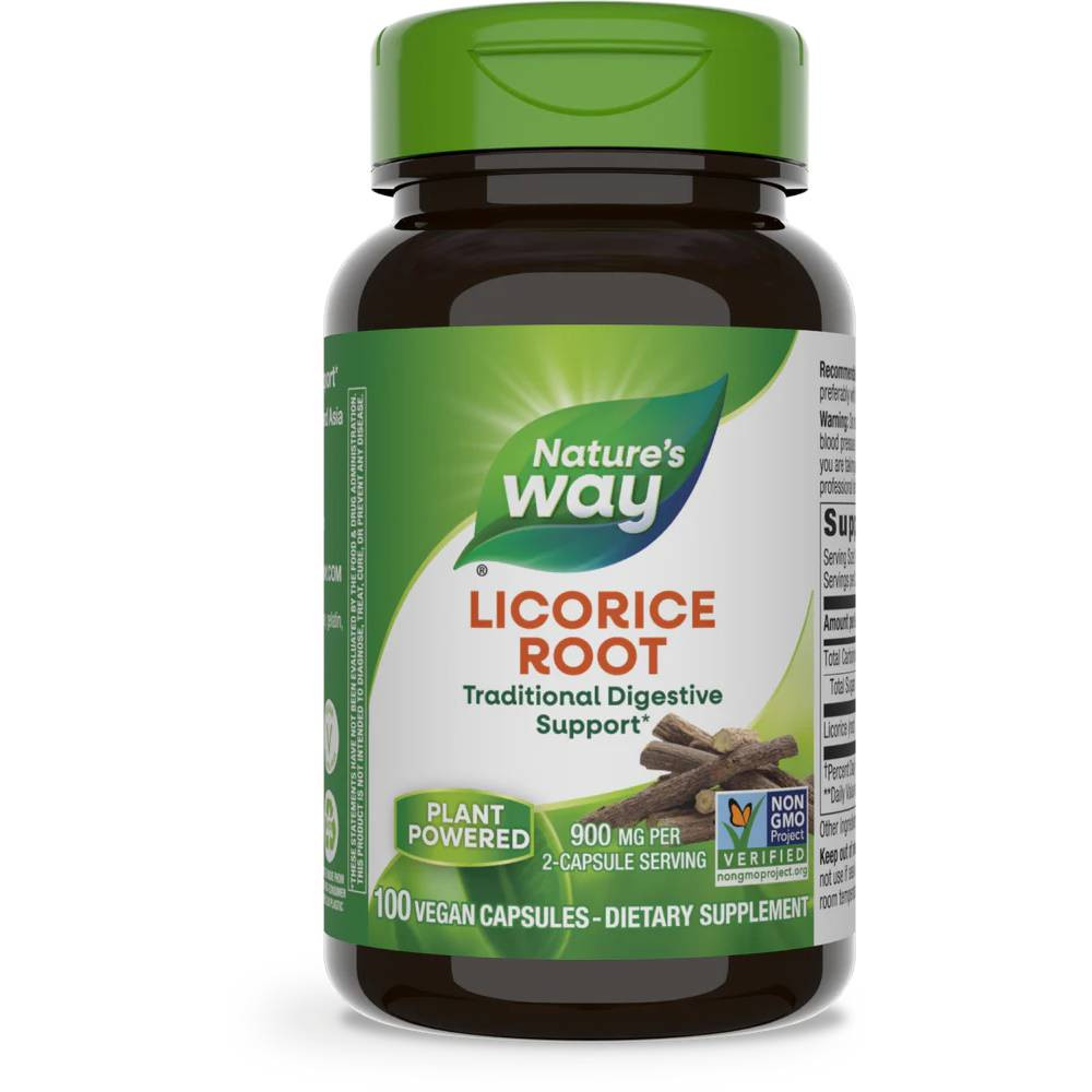 Nature's Way Licorice Root - 100 Capsules