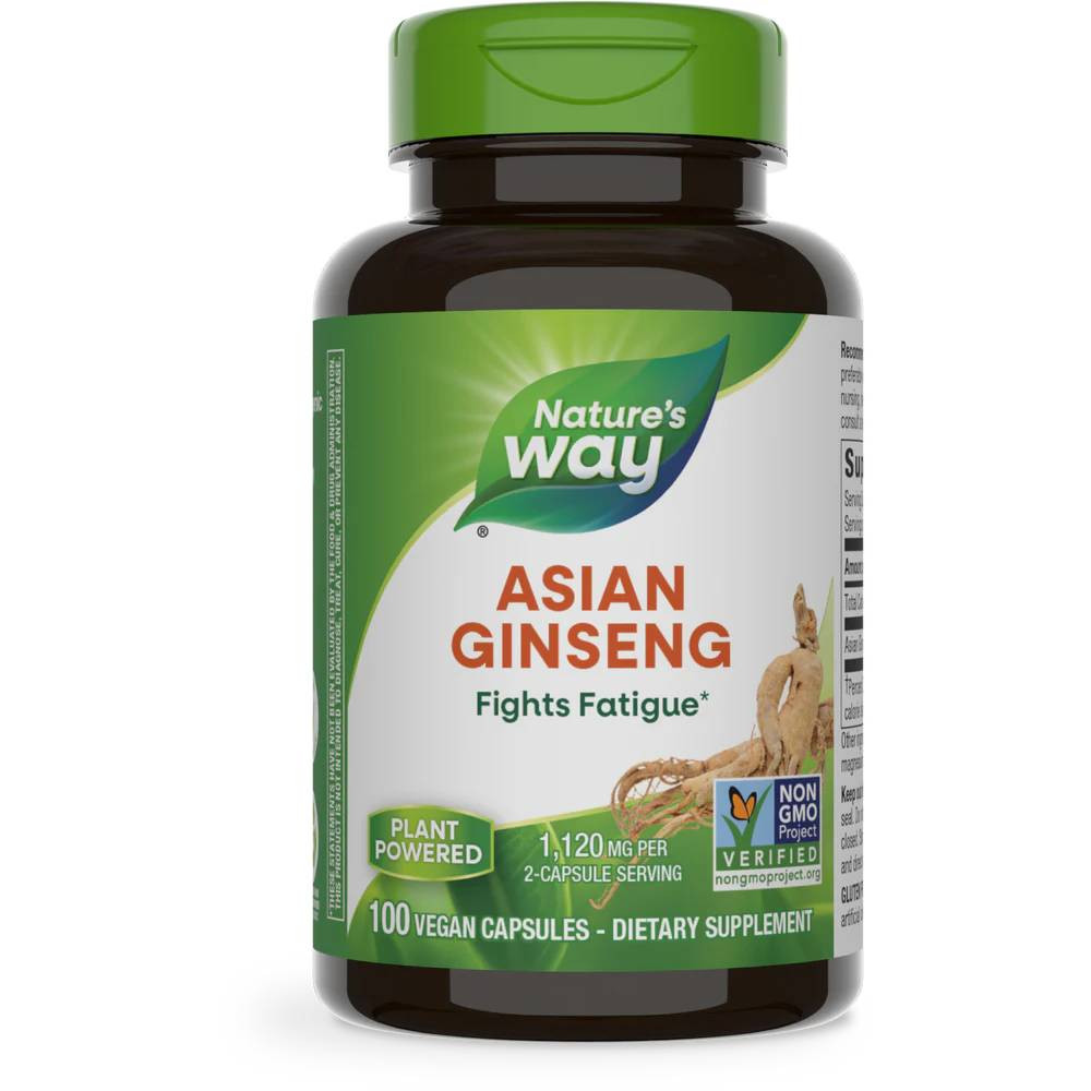 Natures Way Asian Ginseng - 100 Capsules 30$