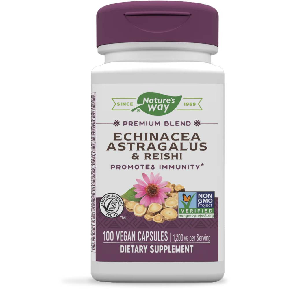 Nature's Way Echinacea Astragalus & Reishi - 100 Capsules