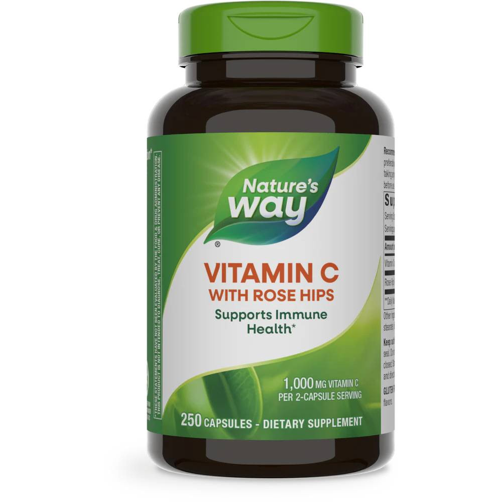 Natures Way Vitamin C 500 with Rose Hips - 250 Capsules 26$