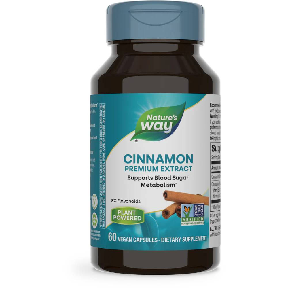Nature's Way Cinnamon Standardized - 60 Capsules
