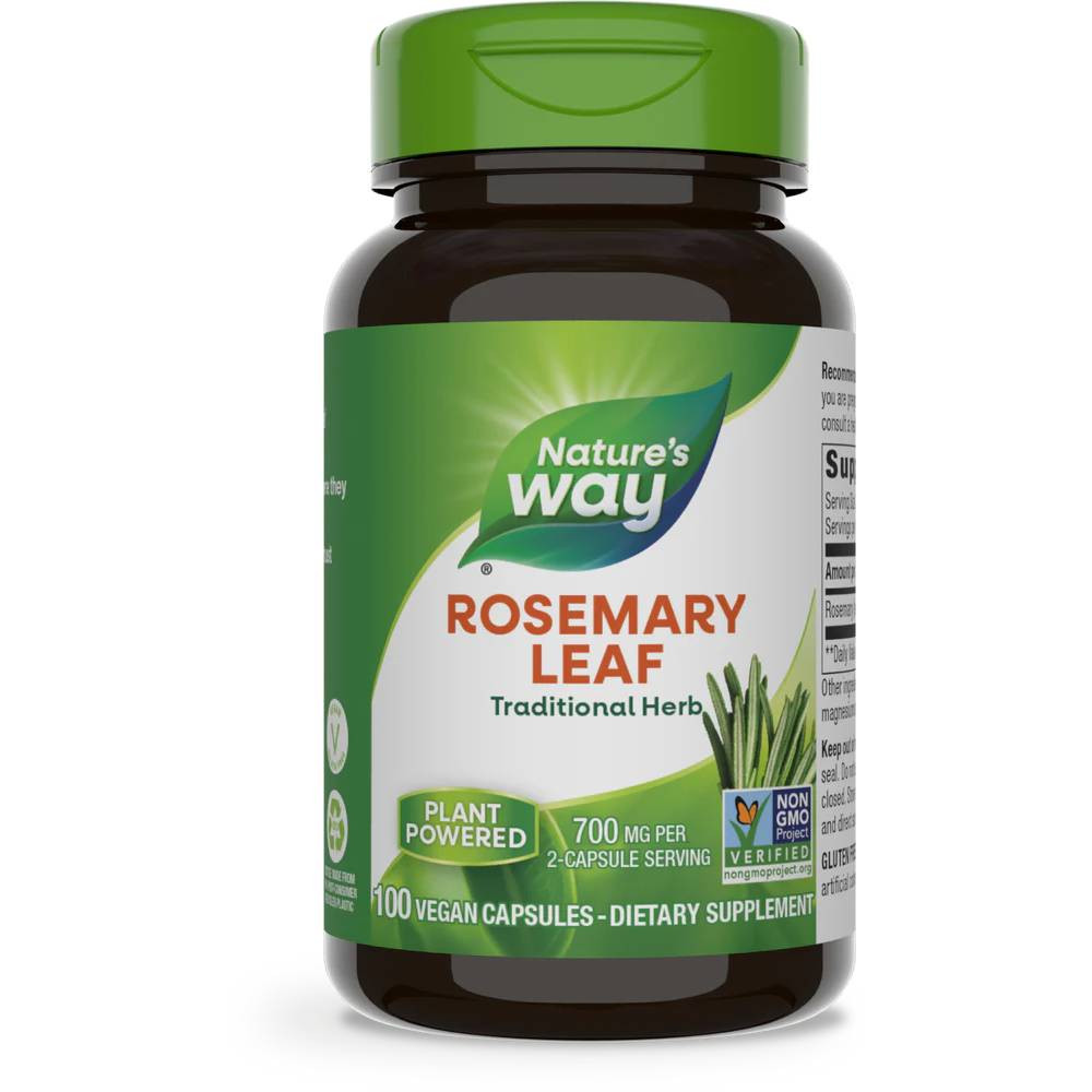 Natures Way Rosemary Leaves - 100 Capsules 7$