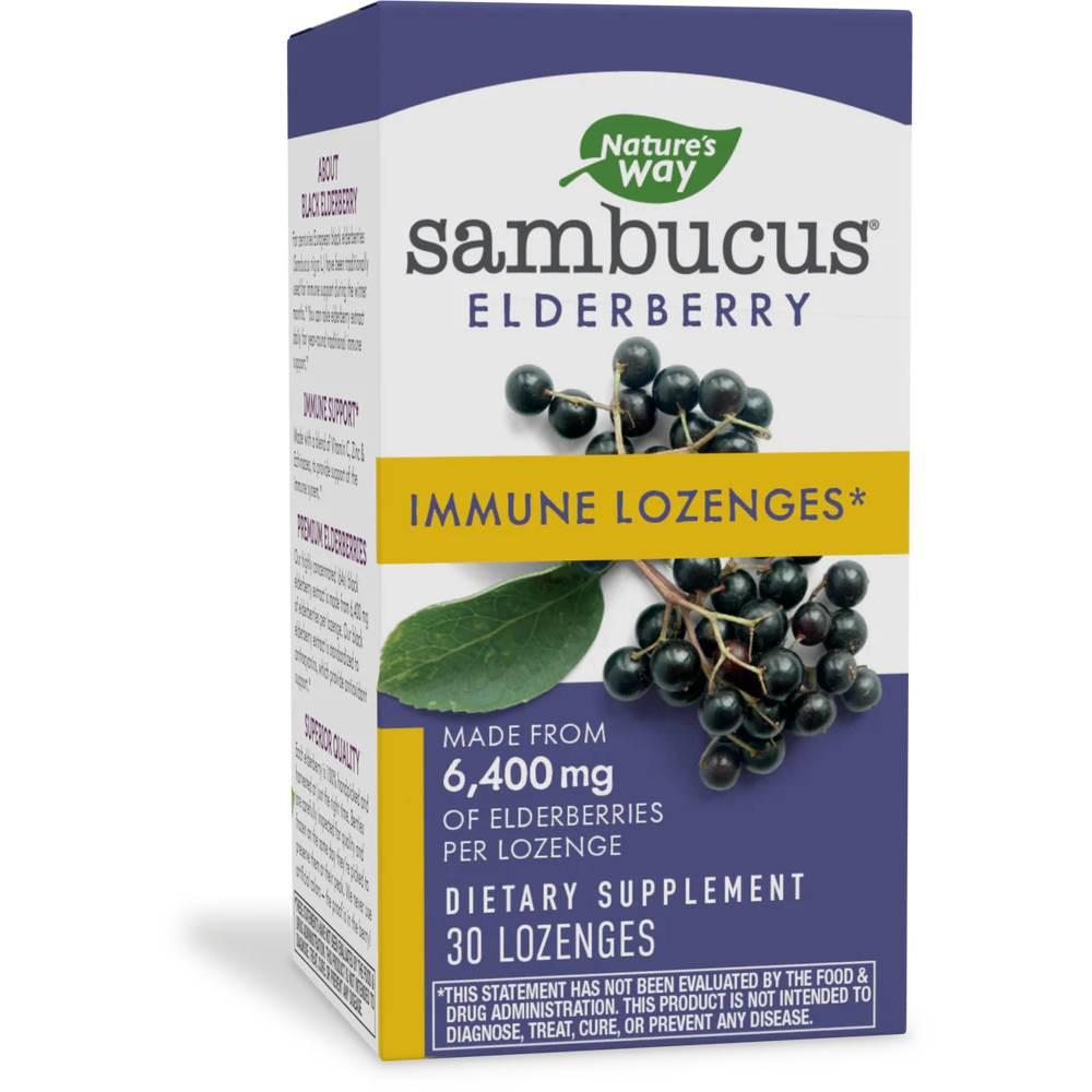 Natures Way Sambucus Immune Lozenge - 30 Lozenges 17$