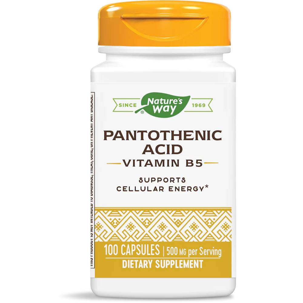Natures Way Pantothenic Acid - 100 Capsules 19$
