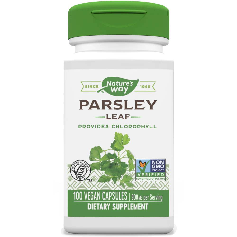 Natures Way Parsley Leaf 450mg - 100 Capsules 14$