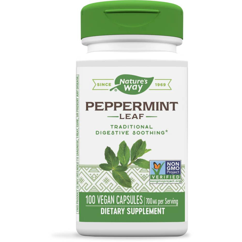 Nature's Way Peppermint Leaf - 100 Capsules