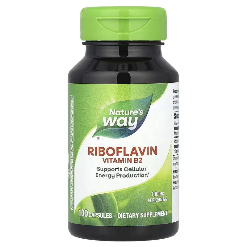 Nature's Way Vitamin B2 - 100 Capsules