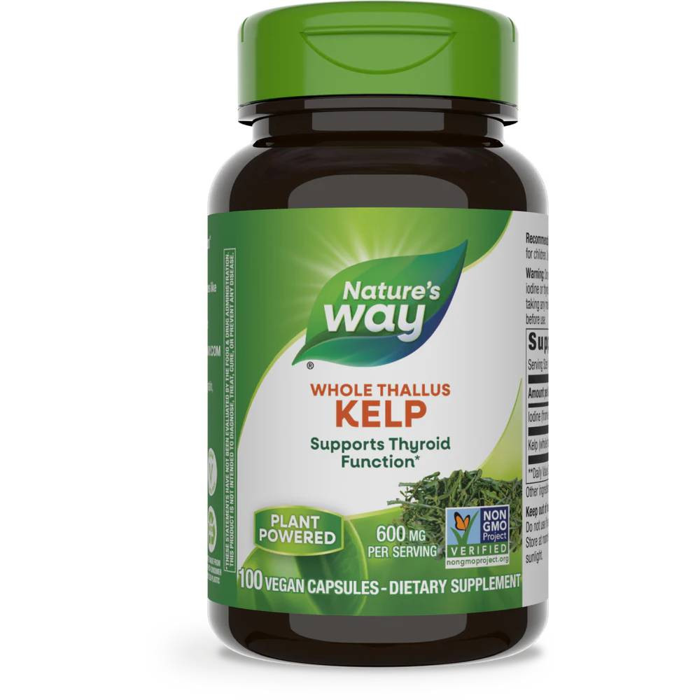 Natures Way Kelp 600mg - 100 Capsules 12$