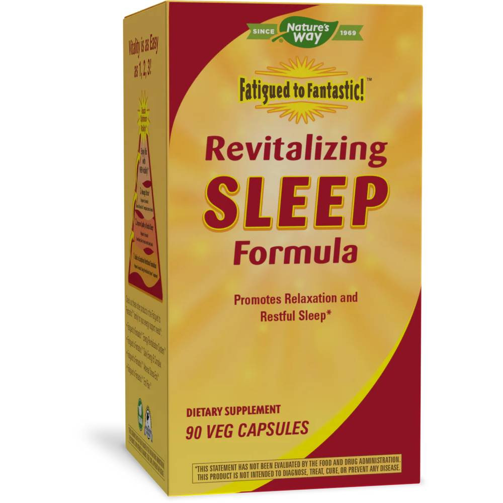 Natures Way Revitalizing Sleep Formula Fatigued to Fantastic - 90 Capsules 48$