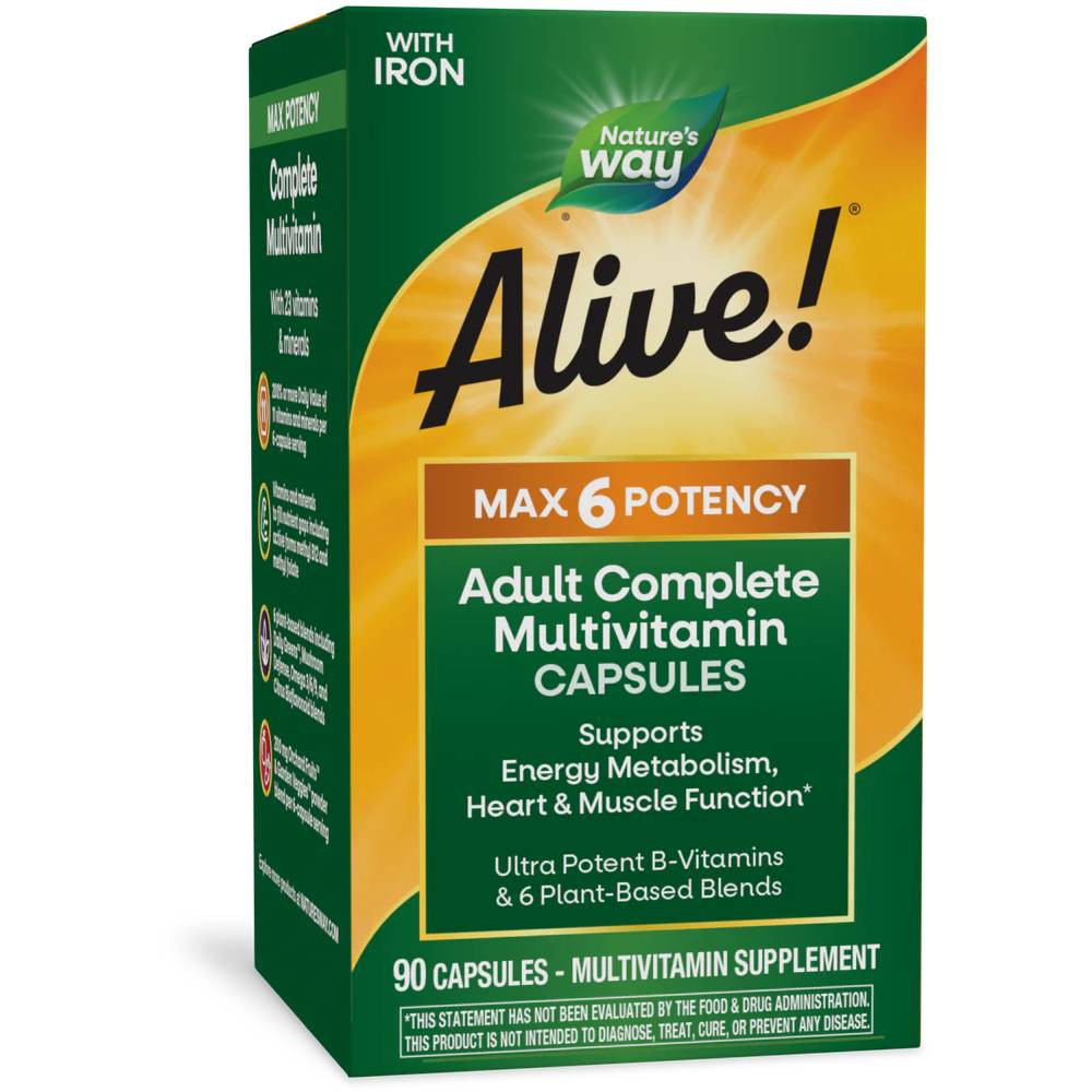 Nature's Way Alive! Max Potency - 90 Capsules