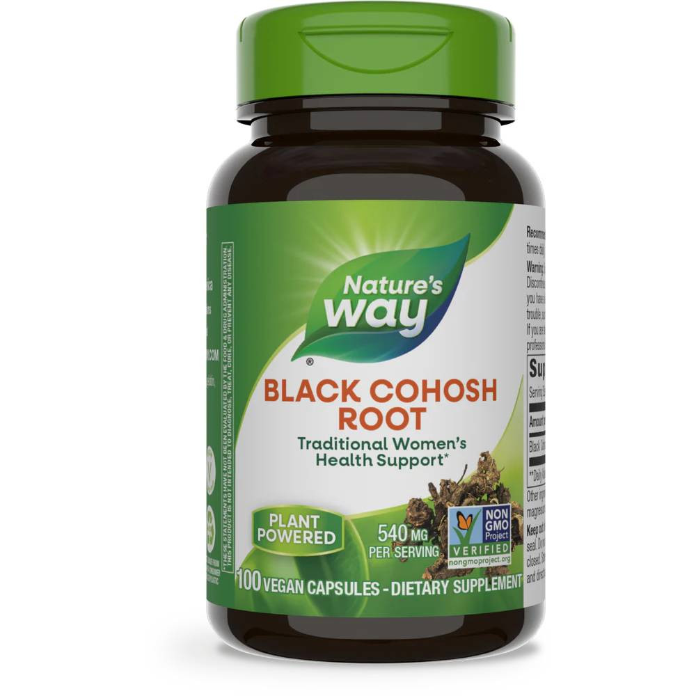 Natures Way Black Cohosh Root - 100 Capsules 15$