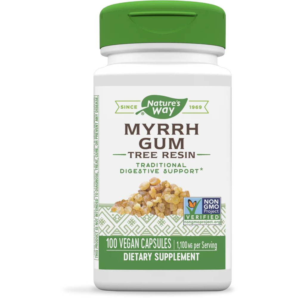 Natures Way Myrrh Gum Tree Resin - 100 Capsules 14$