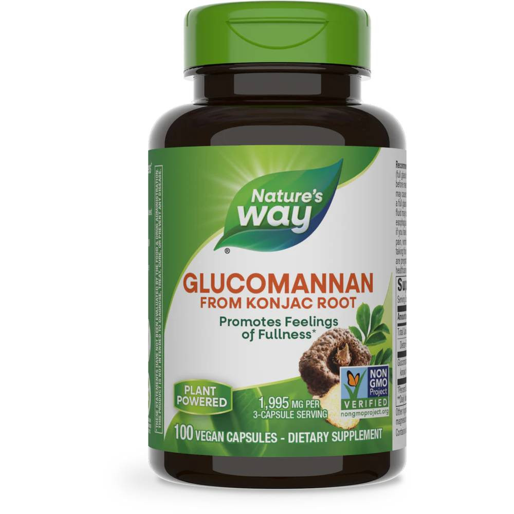 Natures Way Glucomannan - 100 Capsules 21$