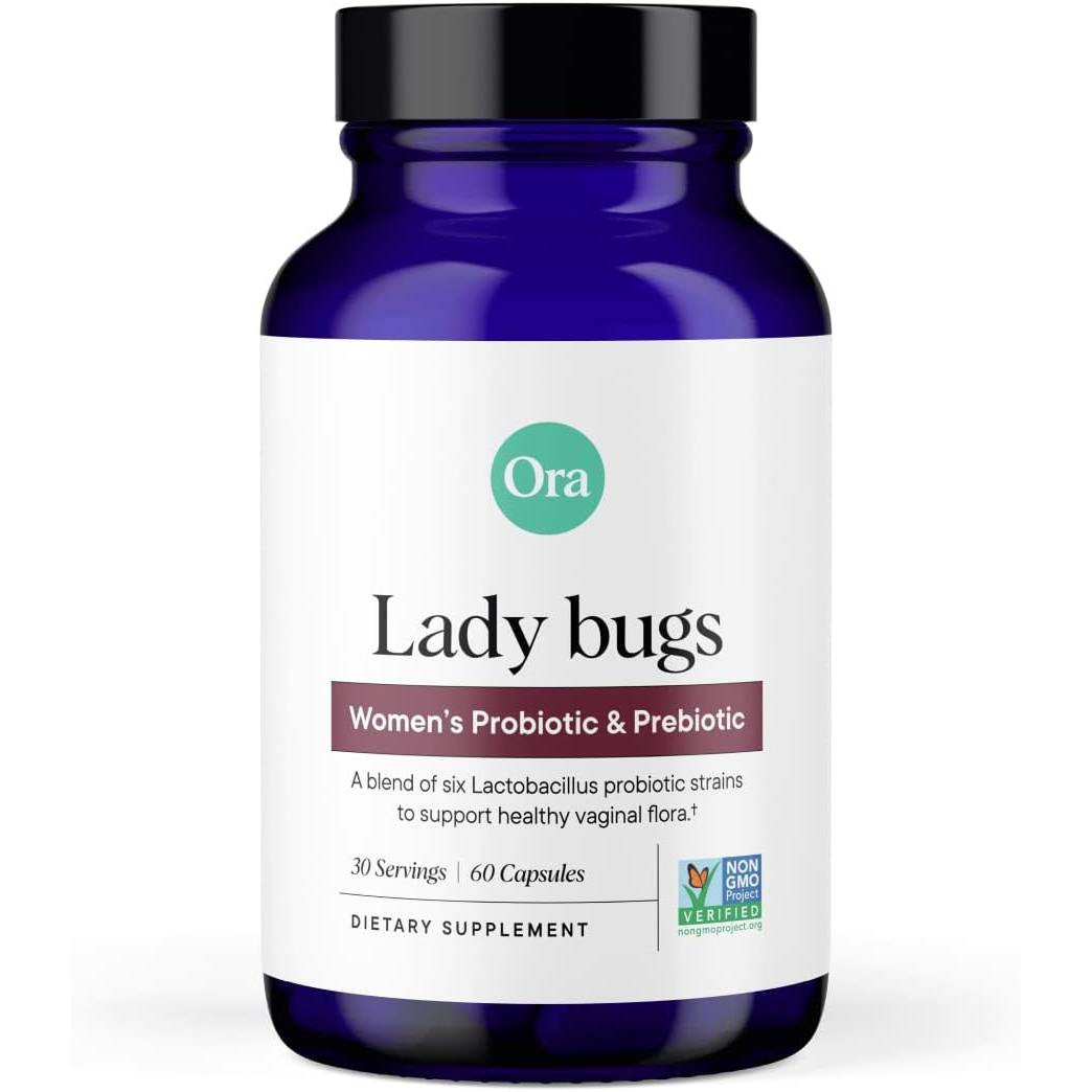 Ora Organic Lady Bugs: Women's Probiotic Capsules - 60 Capsules