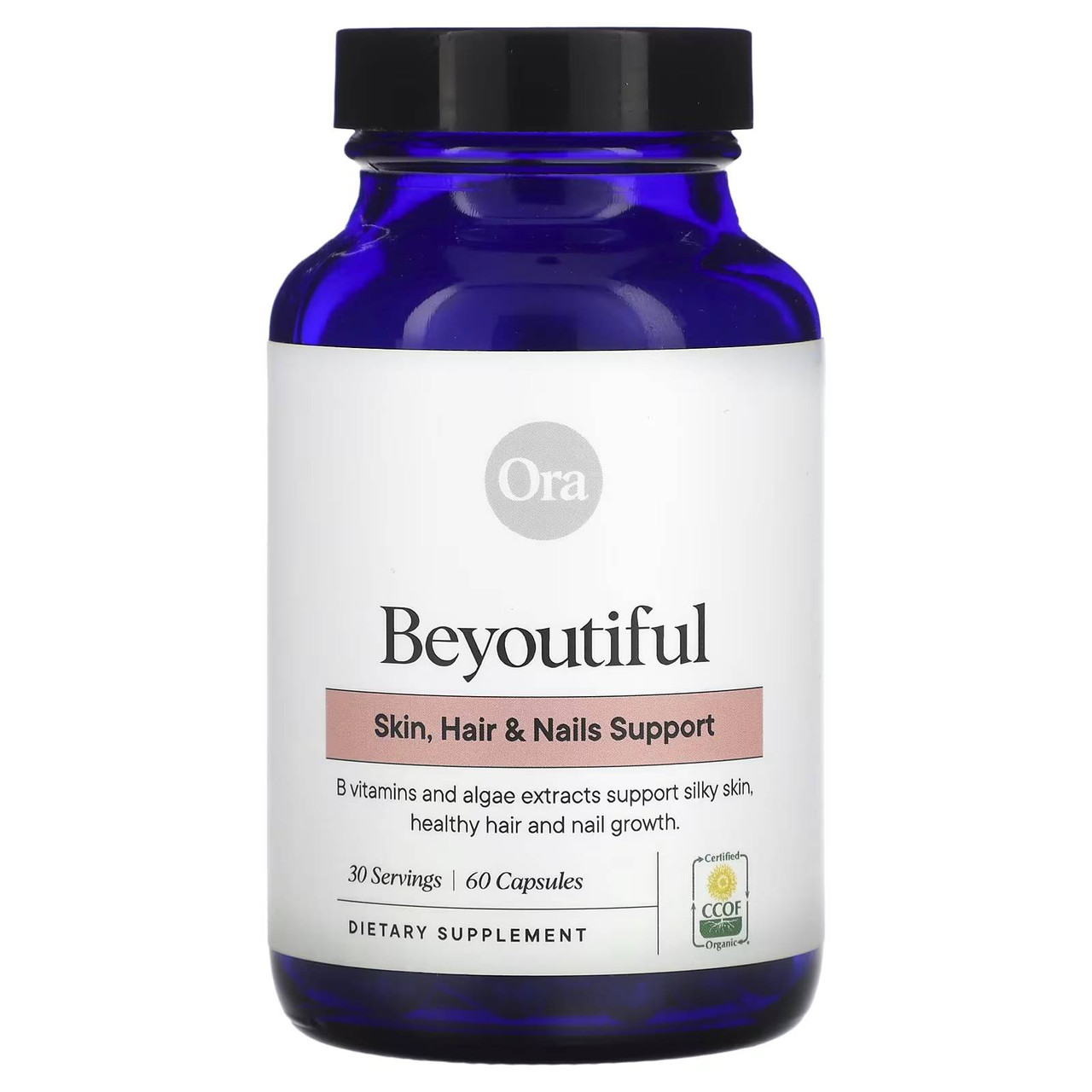 Ora Organic Be You Tiful: Skin Hair & Nails Support - 60 Capsules
