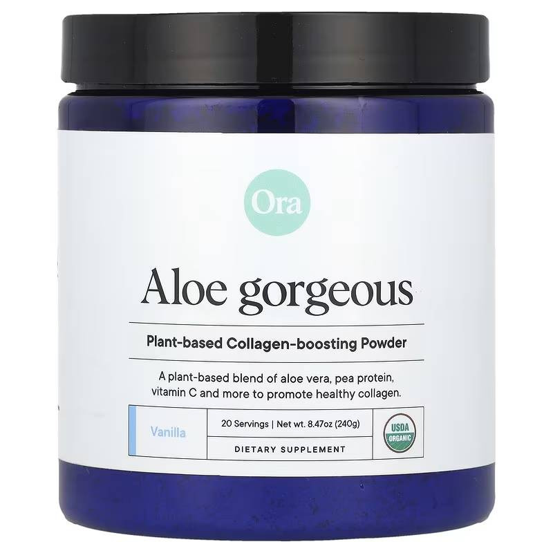 Ora Organic Aloe Gorgeous: Vegan Collagen Booster - Vanilla - 240 Grams
