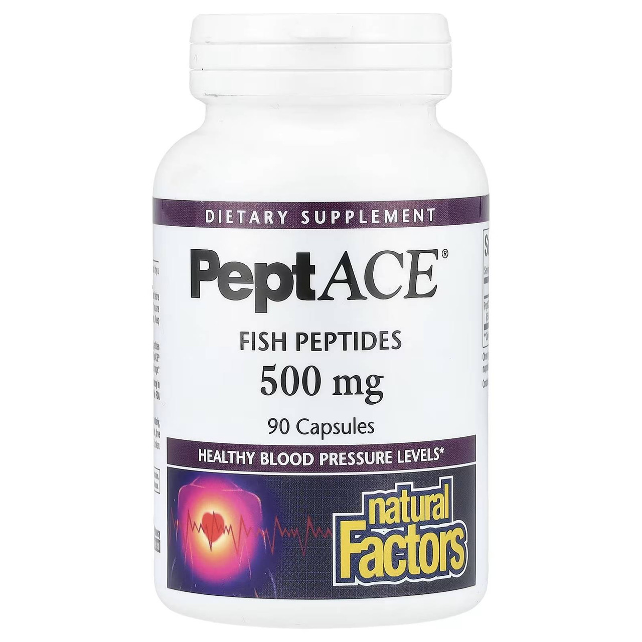 Natural Factors PeptACE Peptides - 90 Capsules 42$