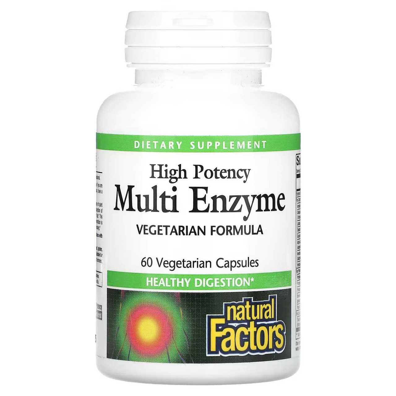 Natural Factors Multi Enzyme Vegetarian Form - 60 Capsules 29$