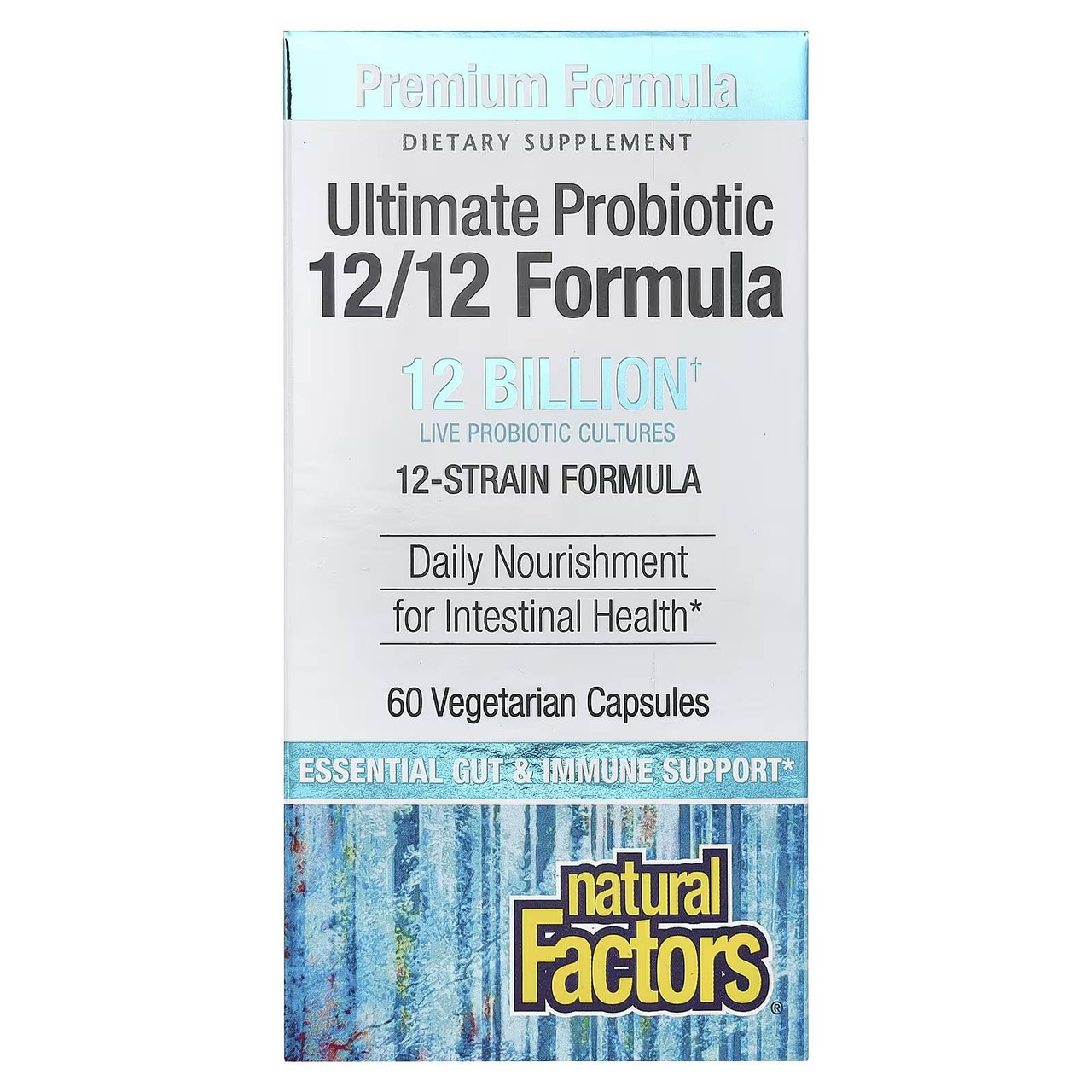 Natural Factors Ultimate Probiotic 12/12 Form - 60 Capsules