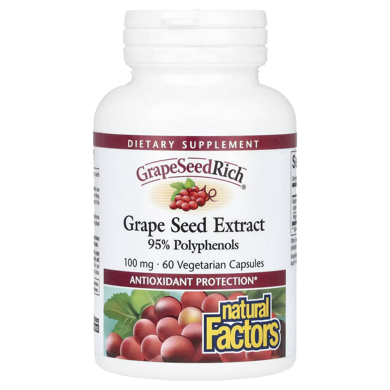 Natural Factors Grape Seed Extract - 60 Capsules
