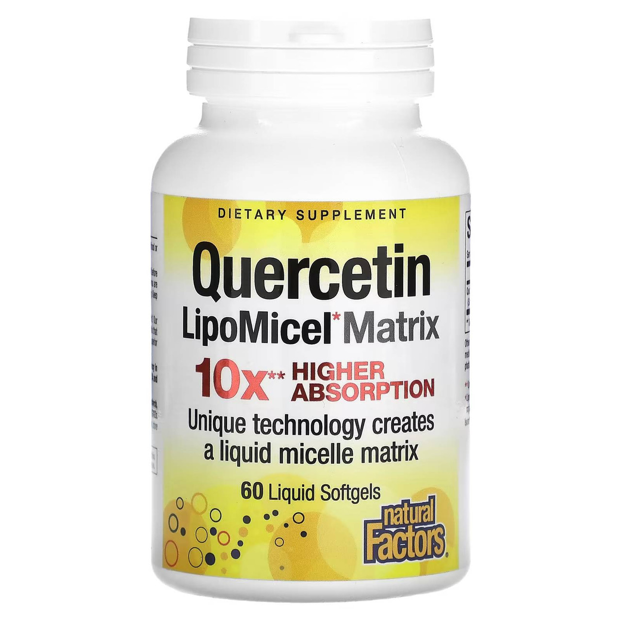Natural Factors Quercetin LipoMicel Matrix - 60 Softgels 50$