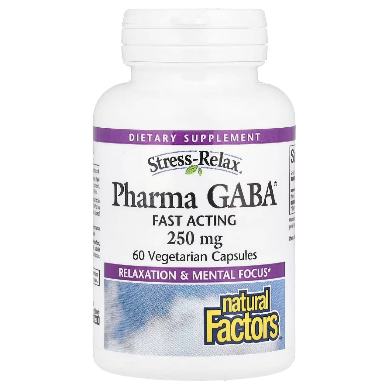 Natural Factors Pharma Gaba 250mg - 60 Capsules 50$