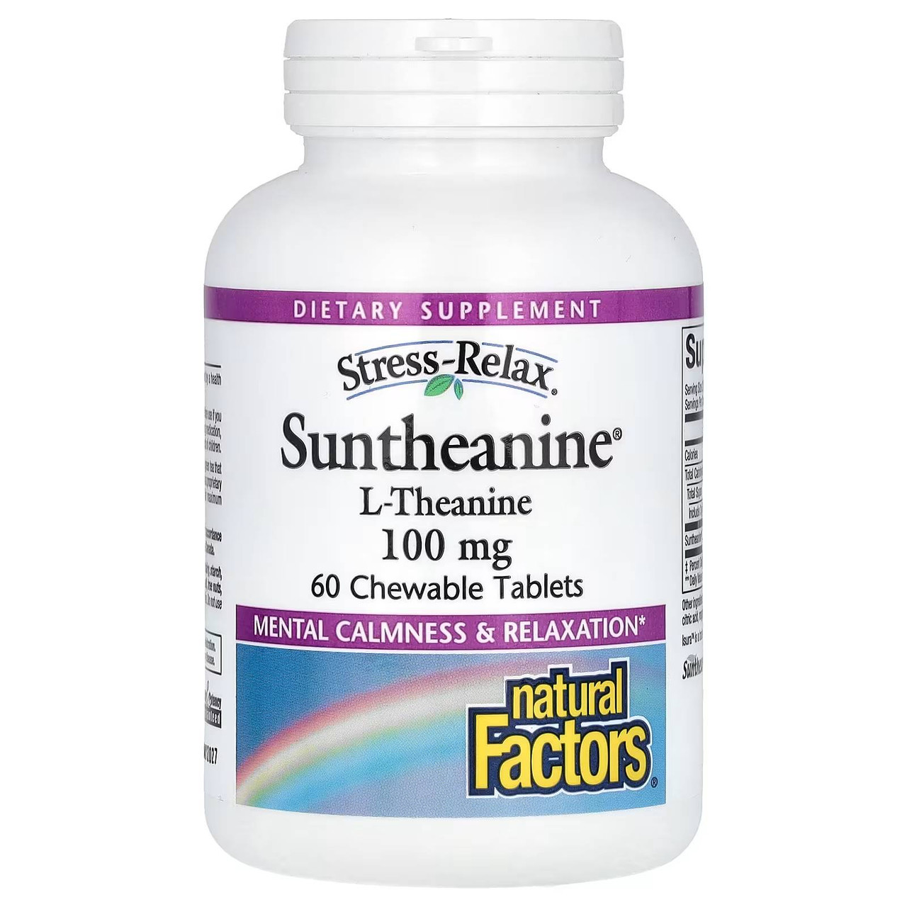 Natural Factors Suntheanine L-Theanine - 60 Tablets 27$