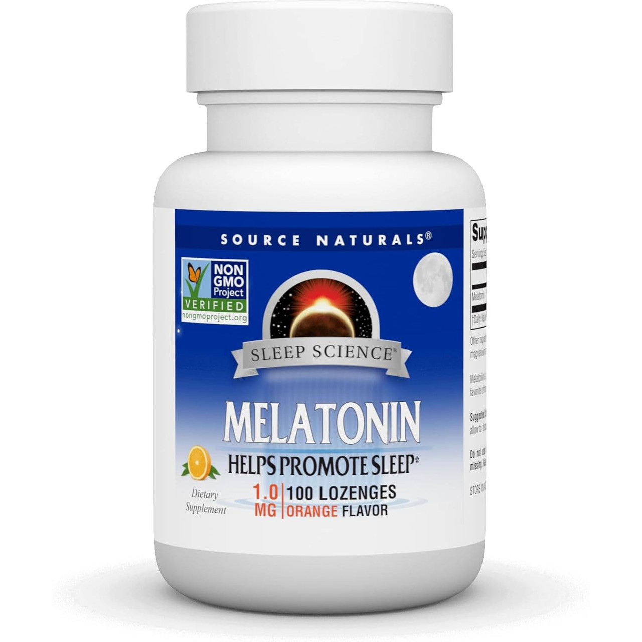 Source Naturals Sleep Science Melatonin 1mg Orange - 100 Lozenges 10$