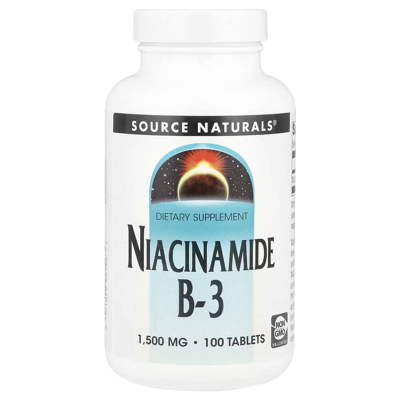 Source Naturals Niacinamide B3 1500mg - 100 Tablets 18$