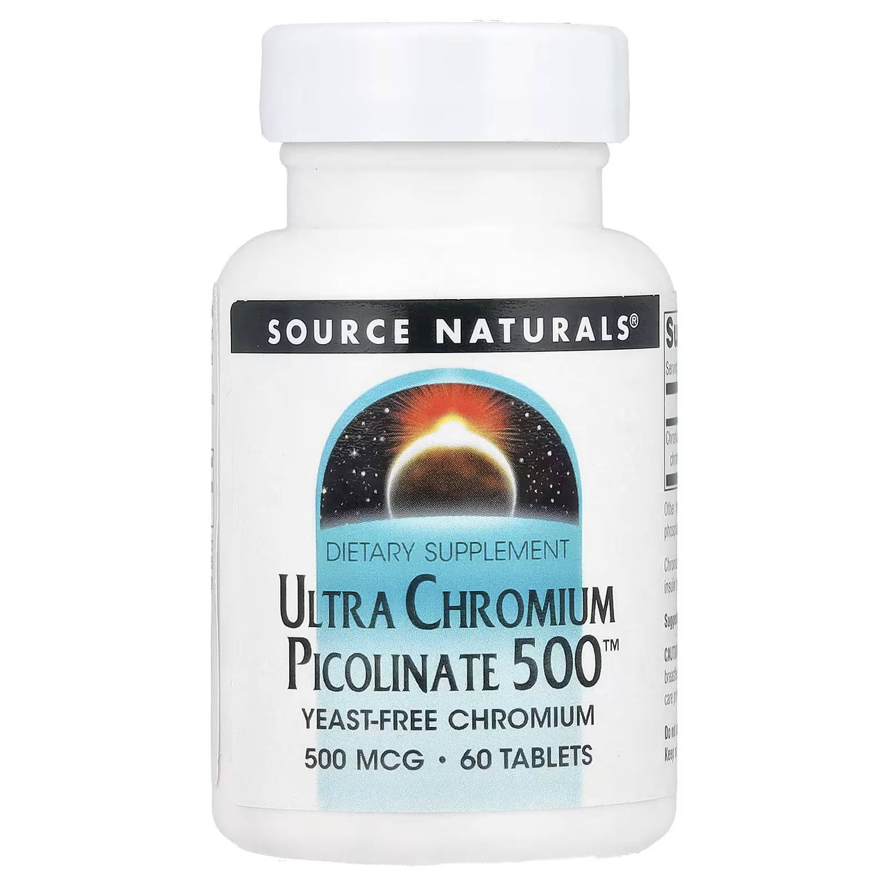 Source Naturals Ultra Chromium Picolinate 500 - 60 Tablets 12$