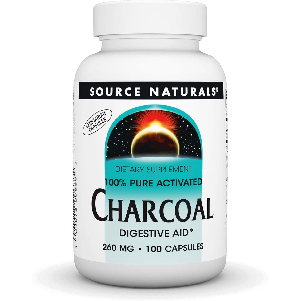 Source Naturals Charcoal 260mg - 100 Capsules 12$