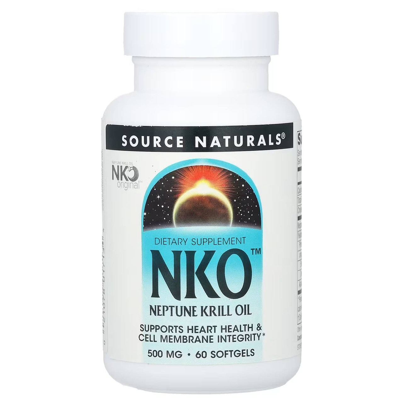 Source Naturals NKO Neptune Krill Oil 500mg - 60 Softgels 37$