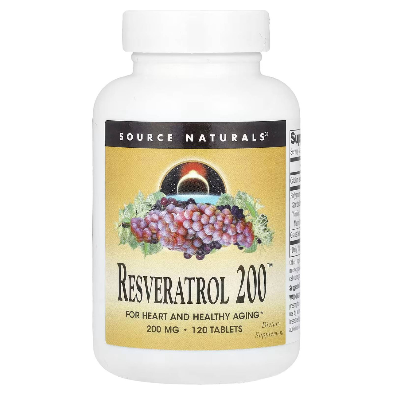 Source Naturals Resveratrol 200 - 120 Tablets 37$