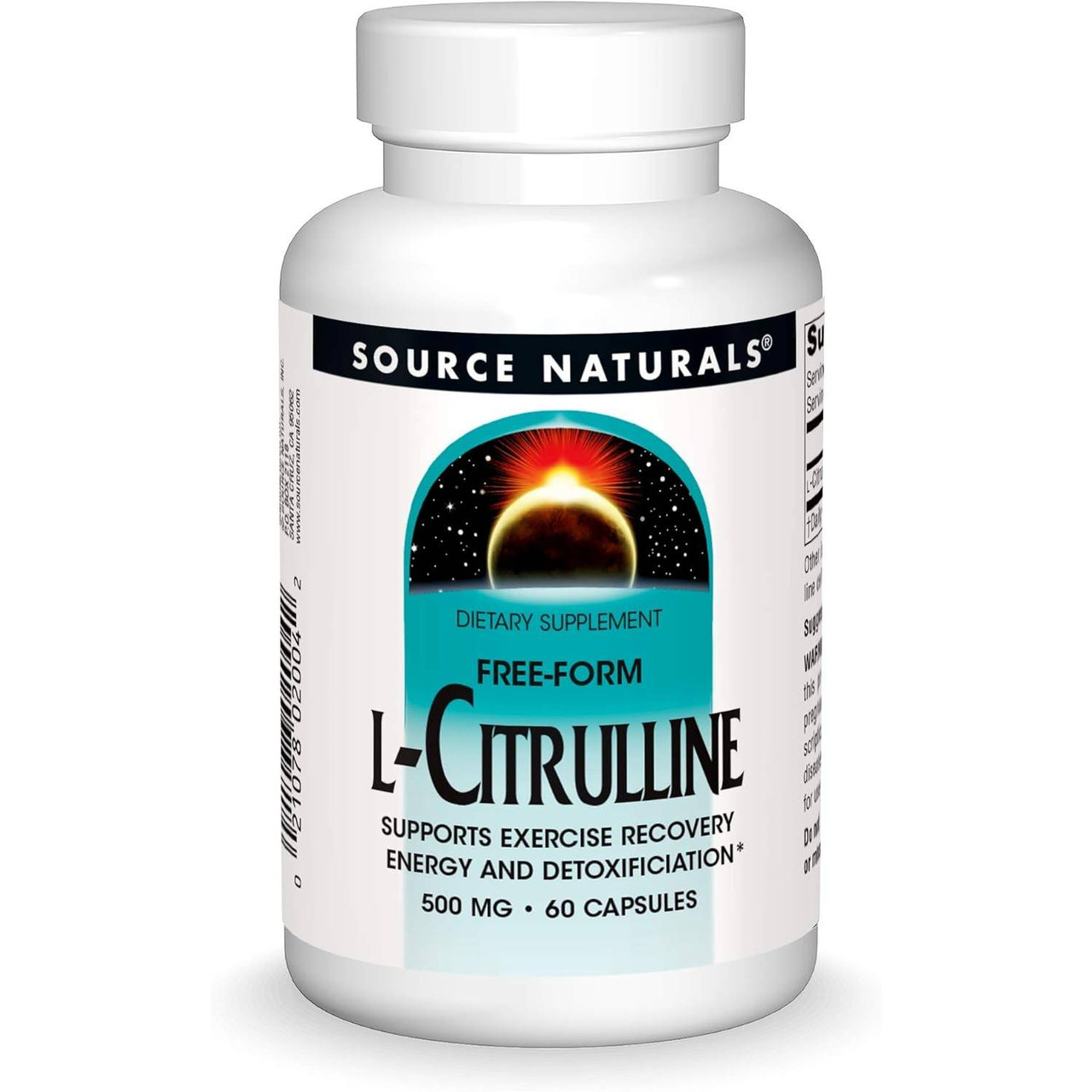 Source Naturals L-Citrulline 500mg - 60 Capsules 17$