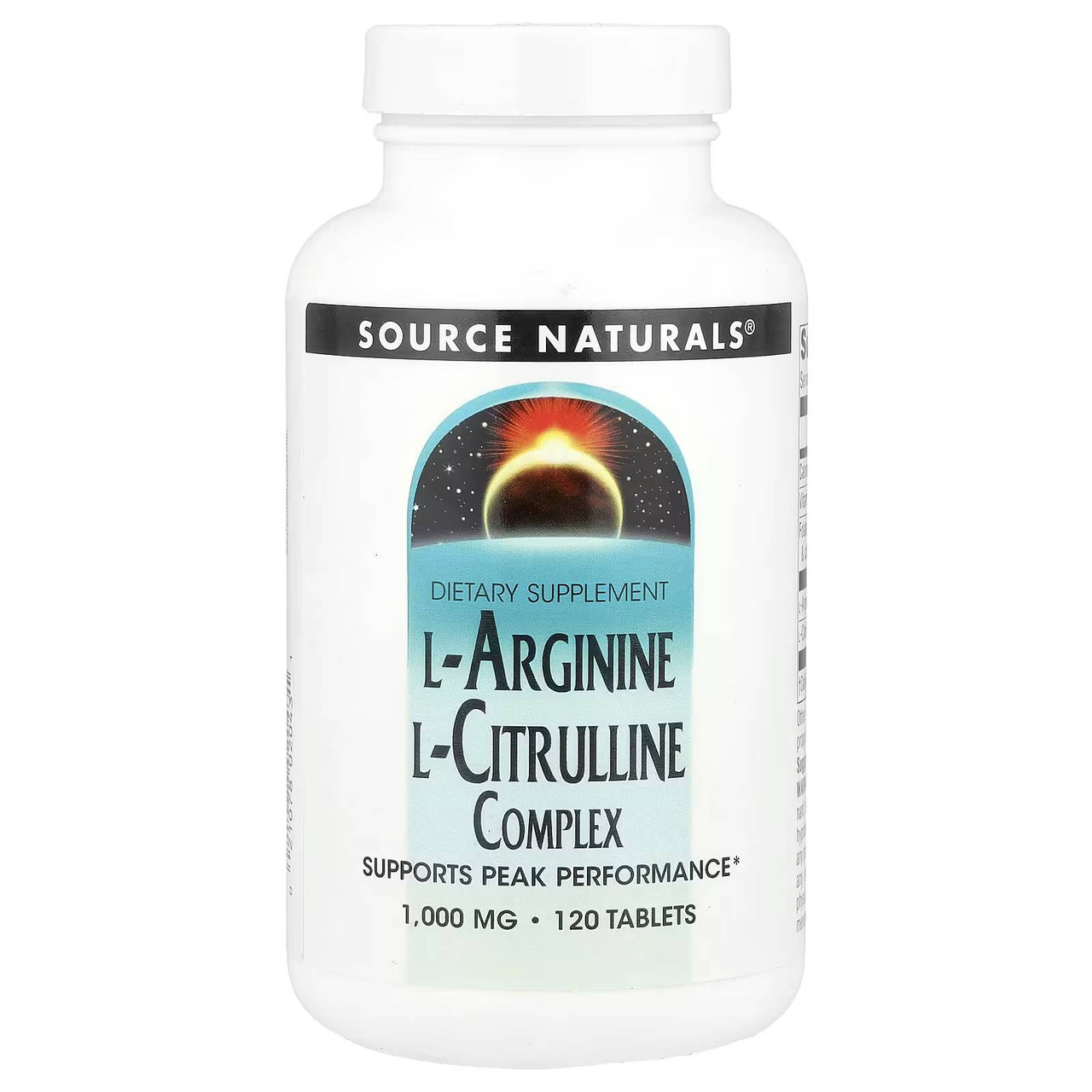 Source Naturals L-Arginine L-Citrulline Complex - 120 Tablets