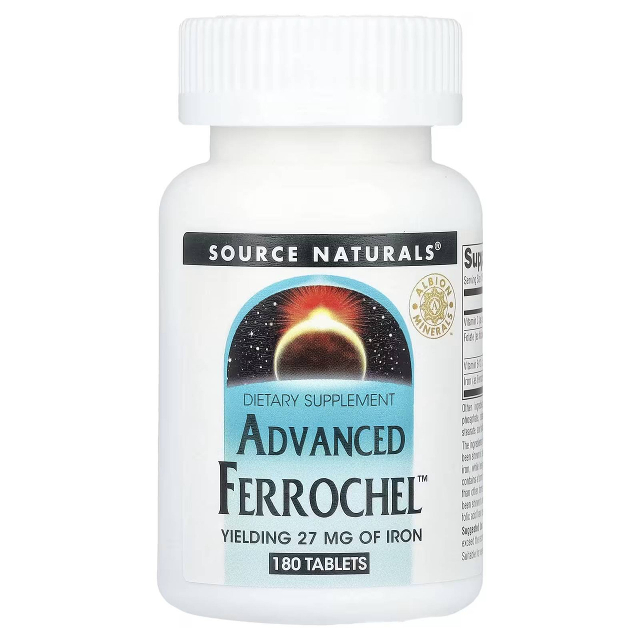 Source Naturals Ferrochel Advanced 27mg - 180 Tablets 18$
