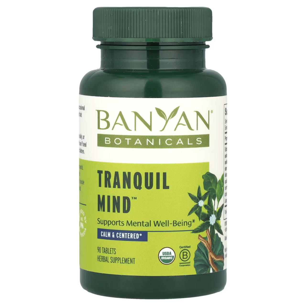 Banyan Botanicals Tranquil Mind - 90 Tablets 29$