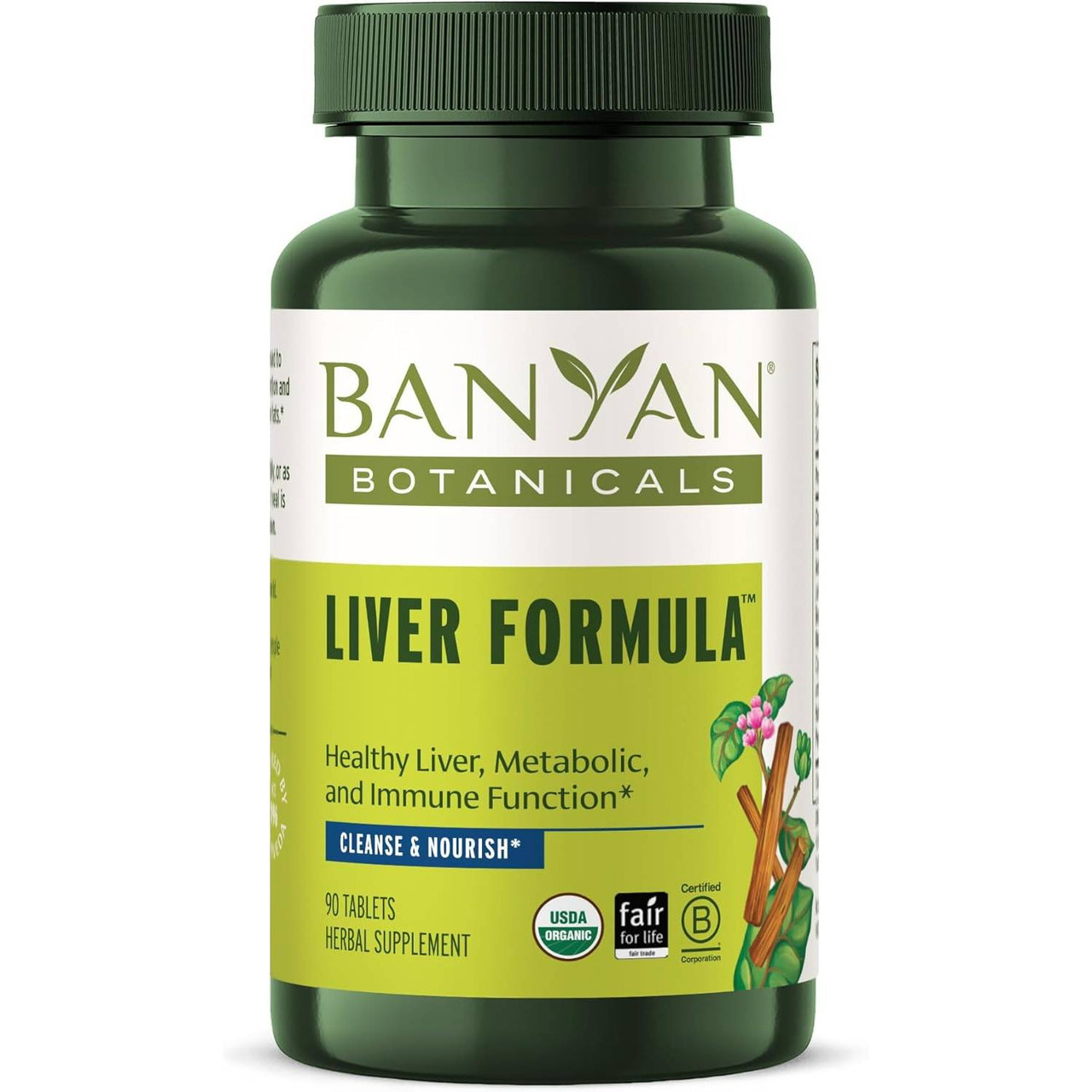 Banyan Botanicals Liver Formula Tablets - 90 Tablets 28$