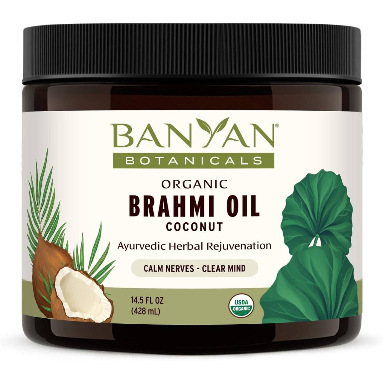 Banyan Botanicals Brahmi Oil Coconut - 145 Ounces 34$