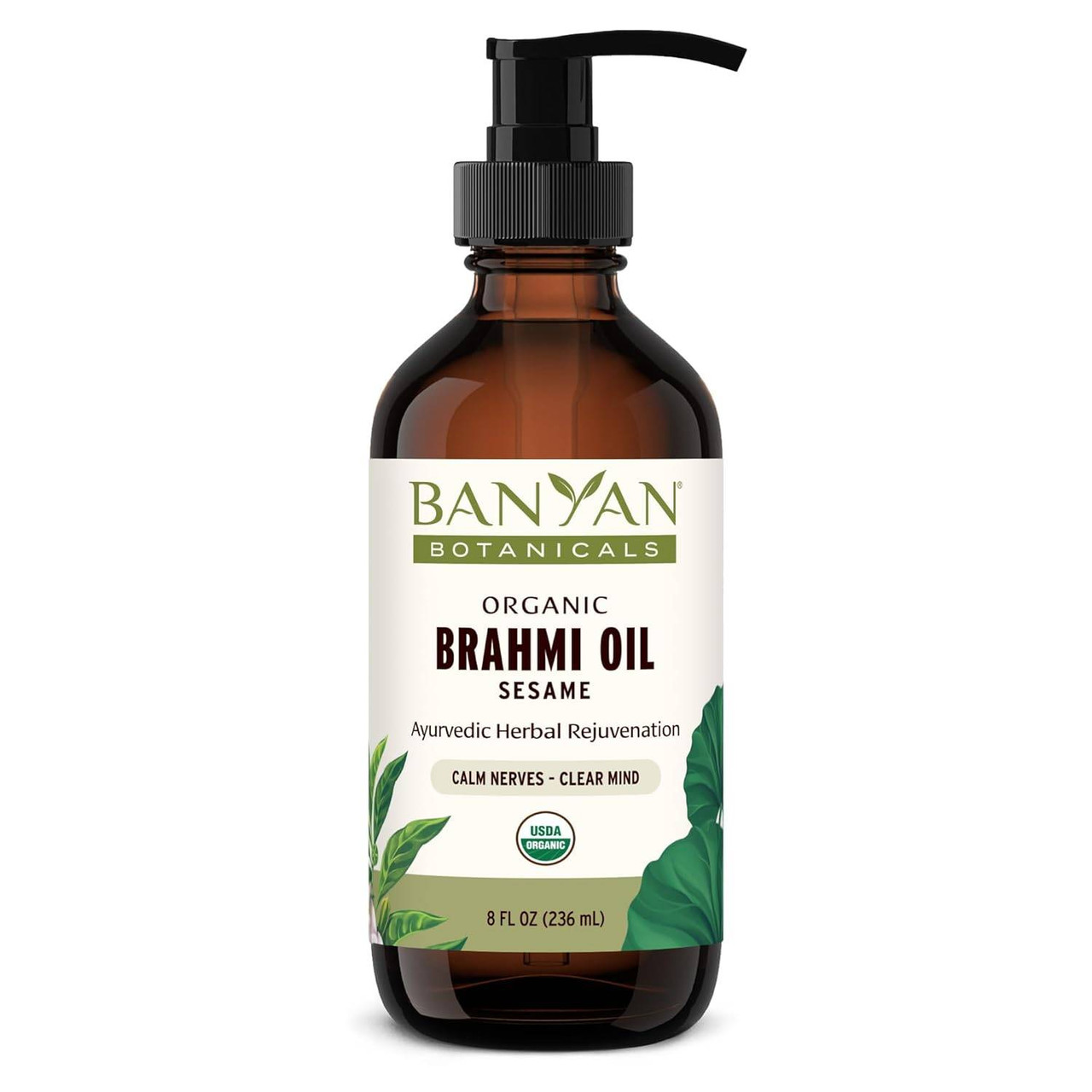 Banyan Botanicals Brahmi Oil Sesame Organic - 8 Ounces 28$